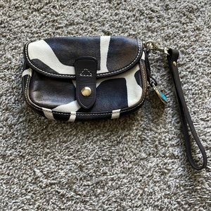Dooney & Bourke cow or giraffe clutch